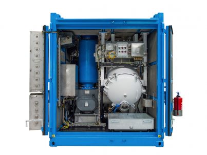 DNV 2.7-2-compliant vacuum with positive displacement blower - tank.