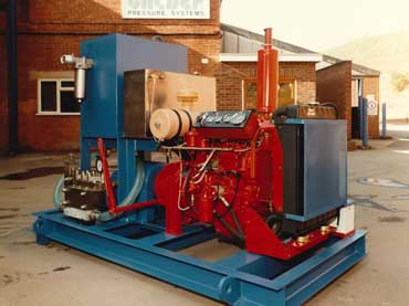 Pipe cleaning unit at our Gregory's Bank factory