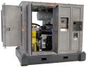 Good access for maintenance to net cleaning pump skid.