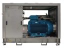 Nuclear decommissioning pump skid with enclosure
