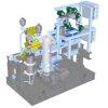 3D model of a chemical injection pump skid.