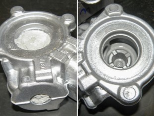 De-coring engine blocks, cylinder heads, gear housings and intake manifolds