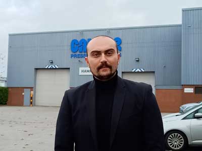 Cohen, our Sales Manager for process equipment in the UK and Norway standing in front of the factory.