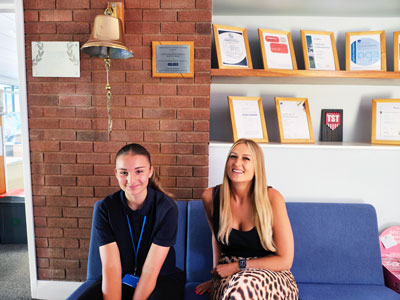 Charlie on her work experience
