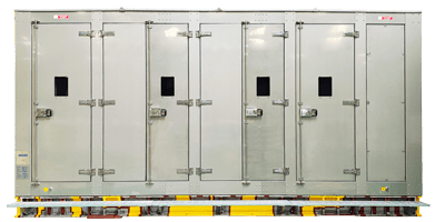 Offshore Cooling spump skid with a blast and fire protected environmental enclosure.